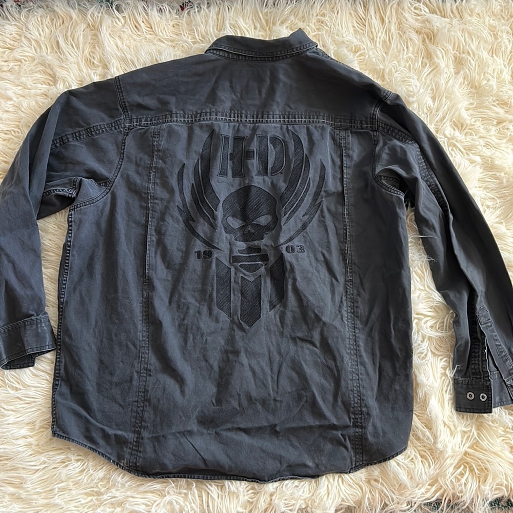 Harley Davidson Button Down - image 1
